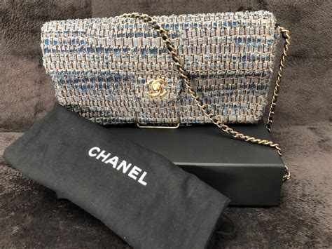 chanel tweed purses second hand|chanel tweed shopping bag.